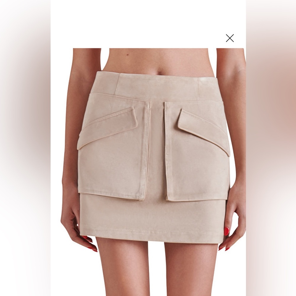 Steve Madden Tan Skirt with Zipper